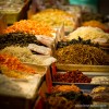 Spices in a Hong Kong street market.